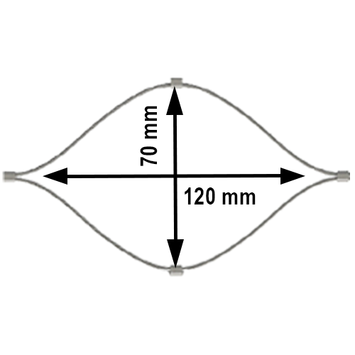 Nerezové siete 70x120 mm